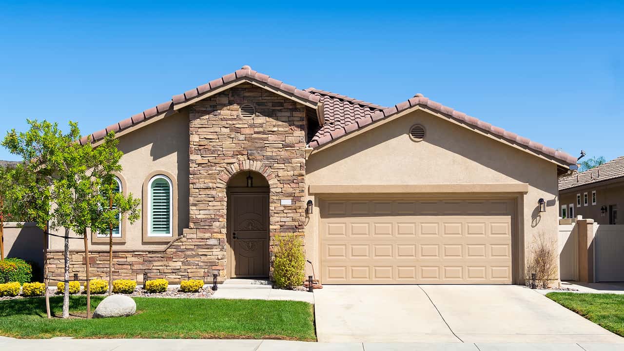 Painted Southern California home